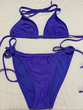 Vivid Purple String Bikini Set Wild Fable Target